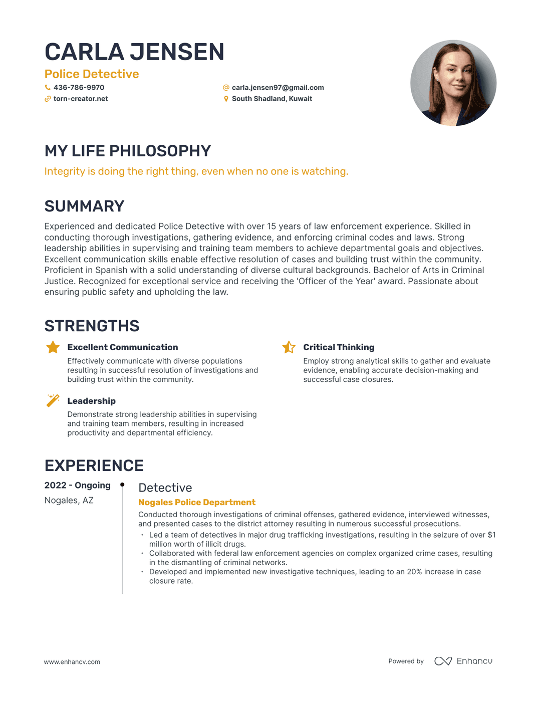 Resume Template 4